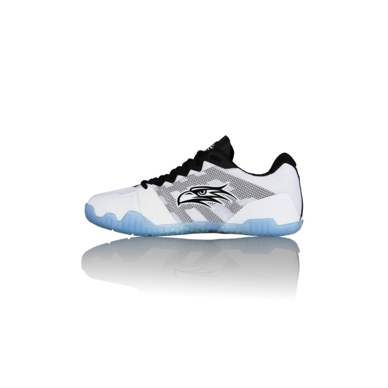 Chaussure Salming Hawk Blanche et noir-3 Chaussure Squash Salming Hawk Blanc et noir
