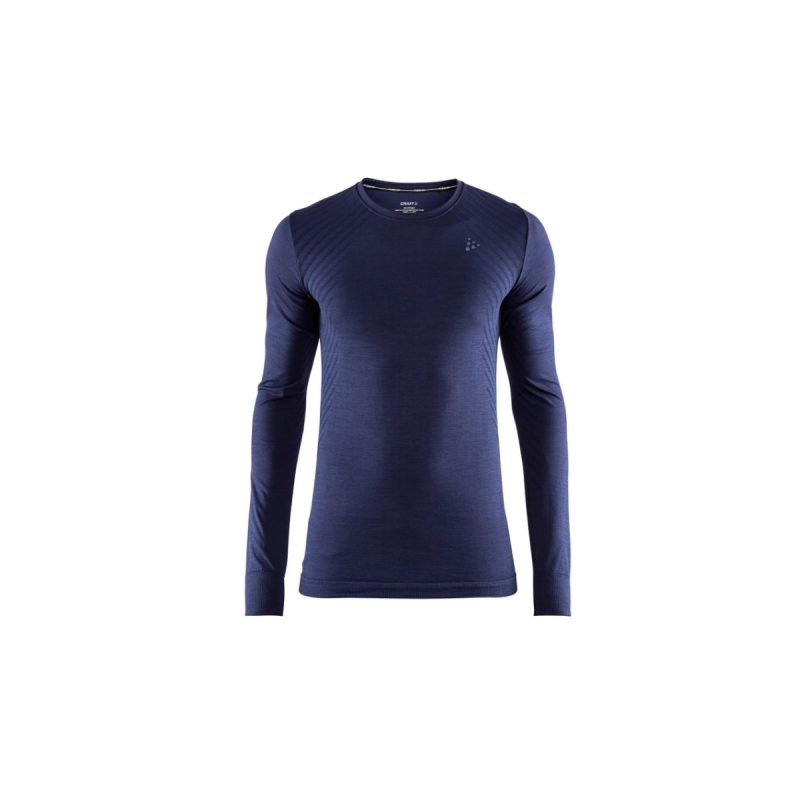Tee-shirt manche longue Craft Fuseknite comfort Zip Bleu