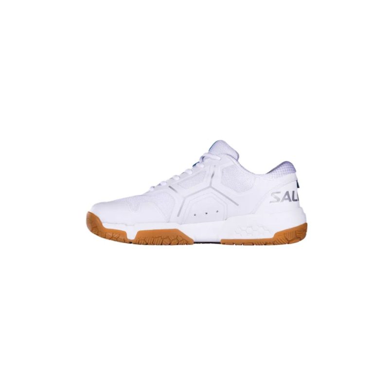 Chaussure Salming Recoil Strike Blanche-1 Chaussure Squash Salming Recoil Strike Blanche