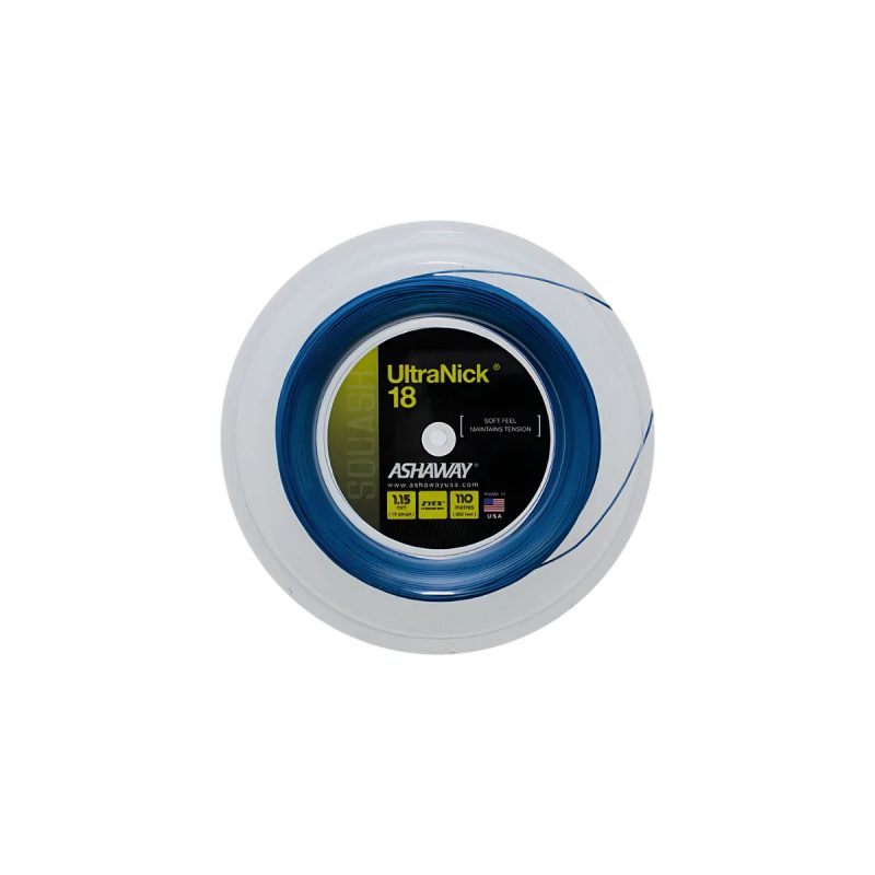 Cordage squash Ashaway UltraNick 18 ( bleue)
