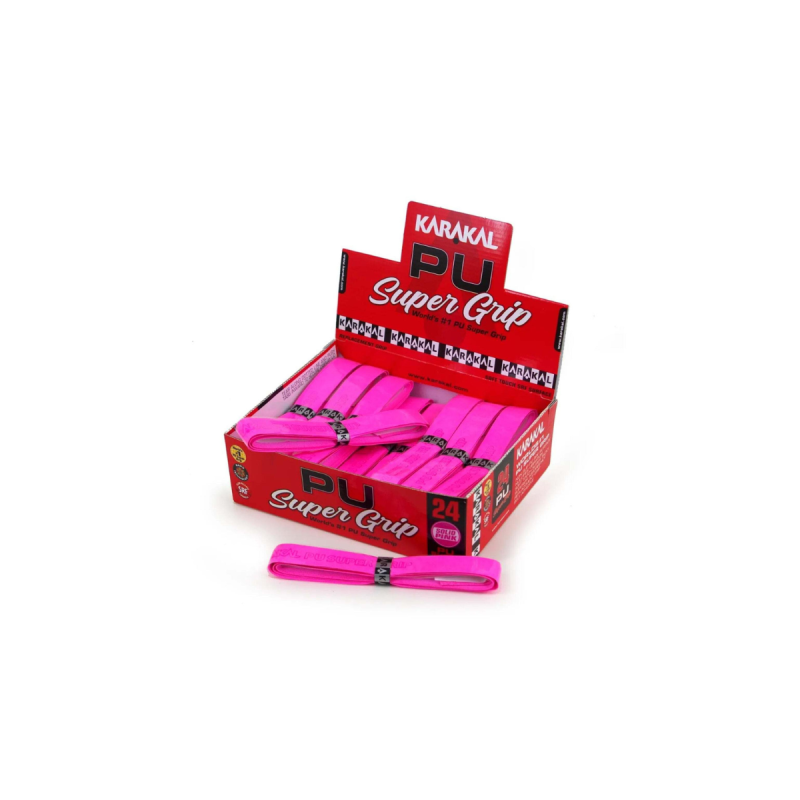 karakal-boite-rose Grip Karakal PU Super Grip Rose Boite de 24 Grips