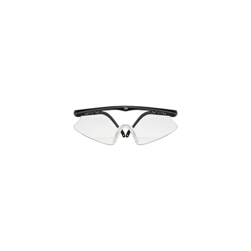 lunettes de squash noire et transparente